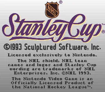 NHL Stanley Cup (USA) (En,Fr) screen shot title